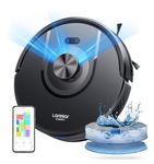 Laresar Clean Robot Vacuum Cleaner with Mop, Ultra Strong 5000Pa Robotic Vacuum with Lidar Navigation, 3 in 1 Robot Hoover for Pet Hair,Dust, 5 Real-Time Mapping, App Control, Alexa(Mars01)