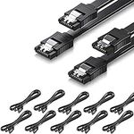 CORN SATA Cable III 10 Pack 6Gbps S