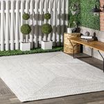 nuLOOM Wynn Braided Indoor/Outdoor Accent Rug, 2x3, Ivory