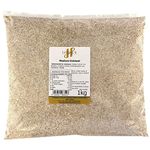 Hides Fine Foods - Oatmeal Medium 1kg - GMO Free - Suitable for Vegetarians - Baking - Muffins - Cakes - Breakfast - Porridge - Overnight Oats - Flapjacks