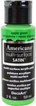 Americana Multi-Surface Satin Acrylic Paint 2oz-Apple Green