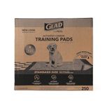 Glad for Pets Black Charcoal Puppy Pads, All-in-One | Puppy Potty Training Pads That Absorb & NEUTRALIZE Urine Instantly Puppy Pee Pads Value Pack, 23" x 23" - 250 Count