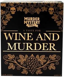 University Games 33202 Murder Mystery Party Games- A Taste for Wine and Murder
