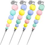 4 Pieces Scriber Needle Sugar Stir Needle Scriber Needle Modelling Tool Biscuit Cookie Icing Pin Cake Decorating Needle Tool Sugar Cookie Decorating Supplies Baking Scribe Tool for Icing Sugar Craft