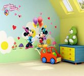 JAAMSO ROYALS Multicolor Micky Mouse Wall Stickers for Kids, Wall Stickers for Kids Room, Kids Wall Stickers for Kids Room, Baby Room Decoration Items (60CM x 45CM, PVC Vinyl, Multicolor)