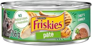 Friskies Chef's Dinner Wet Cat Food, Pate - 156 g Can (24 Pack)