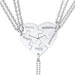 U7 BFF Necklace for 5 Girls Women S