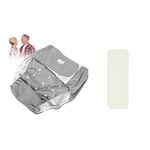 Salma's Tinytots Adjustable Washable Reusable Diapers for Adult Bedwetting Incontinence underwear & Underpad For Men Women & Adult diapers Comes With Organic Cotton - Size XL absorbs 400ml