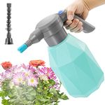 SYLSTAR Electric Spray Bottle Plant Mister for Indoor/Outdoor Plants, 2L Automatic Watering Can Rechargeable Battery Powered Sprayer with Adjustable Spout for Gardening, Fertilizing, Cleaning