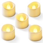 Homemory 12Pcs Flickering Flameless Candle Battery Operated, 200+Hours Fake Electric LED Candles Tea Lights for Votive, Centerpiece Table Decorations, Wedding, Aniversary, Halloween, Christmas