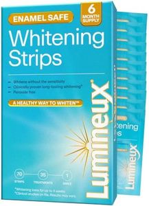 Lumineux Teeth Whitening Strips - 35 Treatments – Peroxide Free - Enamel Safe for Whiter Teeth - Whitening Without The Sensitivity - Dentist Formulated - Sensitivity Free