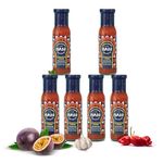 MAHI Scorpion Pepper & Passion Hot Chilli Sauce, Extra Spicy Sauce, Perfect for Any Meal & BBQ, Award Winning Extra Hot Sauce With Trinidad Scorpion Peppers, Gluten Free & Vegan, 6 x 165g Bottles