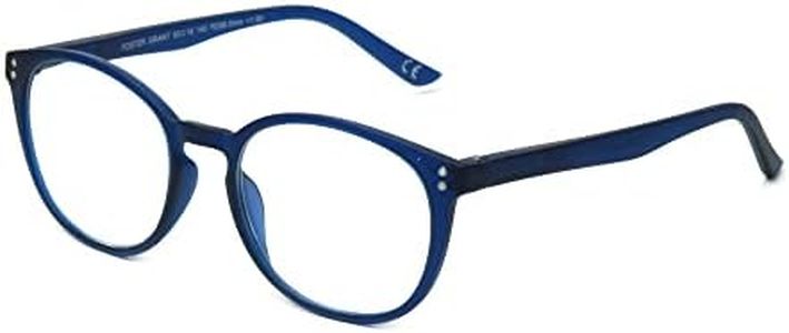 Foster Grant Unisex's Joey Anti-Fog Blue Light Readers Reading Glasses, Matte Rubberized Navy, 50 mm