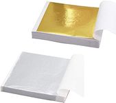 200 Sheets Gold Foil Paper Silver L