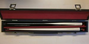 Cue & Case Set -ideal 1st cue for kids youngsters ;3ft , 36" 2 piece cue + hard case