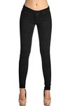 2LUV Women's Stretchy 5 Pocket Skinny Super Comfy Uniform Pants Back to School Junior Clothing Apparel Black 5