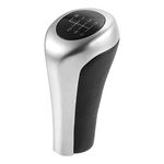 X AUTOHAUX 6 Speed Manual Shift Knob Head for BMW Black Matte Silver Tone