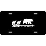 URCustomPro Mama Bear Mother Bear Personalized Aluminum License Plate Cover for Women/Men, Metal Car Tag Sign Decor for US Vehicles - 12" x 6"