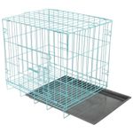 Emily Pets Pet Folding Cage Medium Pet Cage Collapsible Dog Crate with Toilet Suitable for Dog Cat Rabbit Indoor Ourdoor 36 INCH