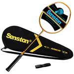 Senston Badminton Racket N80 Single High-grade Carbon-Fiber Badminton Racket,Including Badminton Bag