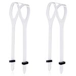 2pcs Scuba Mask Strap, Dive Mask Strap Replacement Snorkeling Mask Strap Universal Silicone Mask Strap for Diving Swimming Snorkeling(Transparent)