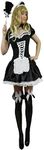 Yummy Bee - Maid Costume - French Maid Outfits for Women - Plus Size French Maid Costume Size 8-26 + FEATHER DUSTER (8-10)