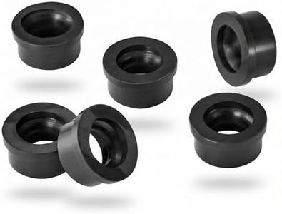 FixoTech 6 Pieces Black Rubber Handle Gaskets, Anti-Leak Seal Fittings for Commercial Soft Serve Ice Cream Machine, Compatible with Vevor, YKF, Dispenser Door Handle Repair Accessories