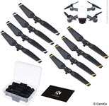 CamKix Propellers Replacement for DJI Spark - 2 Sets (8 Blades) - With Convenient Storage Box - Quick Release Foldable Wings - Flight Tested Design - Essential Accessory For Your DJI Spark Drone