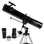 Celestron - PowerSeeker 114EQ Telescope - Manual German Equatorial Telescope for Beginners - Compact and Portable - Bonus Astronomy Software Package - 114mm Aperture