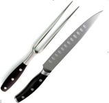 VONDIOR Carving Knife and Fork Set for Meat,Turkey,BBQ,Brisket,German Steel Forged Kitchen Knives.