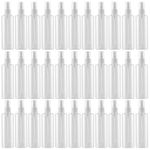 SINJEUN 50 Pack Clear Plastic Spray Bottles with Caps, 4 oz Spray Bottles Mist Sprayer, Refillable Empty Fine Mist Spray Bottle Mini Travel Size Spray Bottles, Leak Proof and BPA-Free