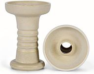 KITOSUN Venus Hookah Bowl - Glazed Clay Phunnel Bowl Perfect Work with Heat Management Device and Foils Conical Socket Good Seal Easy Pull Big Clouds for Better Shisha Nargila Smoking (Ancient white)