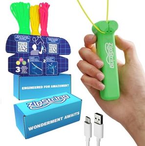 ZipString Original - As Seen on Shark Tank - Classic ZipString Rope Launcher Toy, Perfect for Kids & Adults - Fly a String Loop in The Air for Endless Tricks & Fun, Wonderment Awaits,Luscious Lime