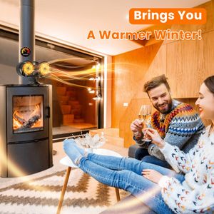 JossaColar Log Burner Fan – 10-Blade Heat Powered Stove Fan