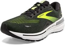 Brooks Men’s Adrenaline GTS 23 Supportive Running Shoe - Black/Nightlife/Ebony - 12.5 Medium