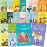 40 Animal Fun Fact Postcards - Bulk Thinking of You Postcard Pack for Kids, Students, Friends, Teacher, and More - Say Hello, Thank You or I Miss You with Colorful Note Cards