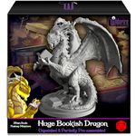 Wildspire Fantasy Bookish Dragon for DND Miniatures Huge 6" for D&D Dragon Miniature 28-32mm Bulk Dungeons and Dragons Miniatures DND Dragon Mini Tabletop Miniatures & DND Figures DND Dragon Figure