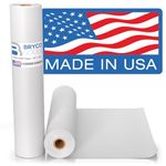 Bryco Goods White Kraft Paper Roll - 18 Inches by 100 Feet - Big Drawing Paper - Wall Art - Easel Paper - Fade Resistant Bulletin Board Paper - Ideal for Gift Wrapping Paper and Kids Crafts - Made in USA