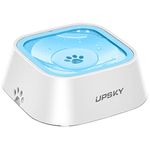 UPSKY Dog Bowl Dog Water Bowl No Spill Pet Water Bowl No Drip Slow Water Feeder Dog Bowl No-Slip Pet Water Dispenser 35oz Slow Drinking Bowl for Dogs and Cats