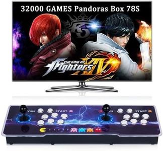 RegiisJoy 32000 in 1 Pandoras Box 78S Retro Arcade Game Console, 4 Player 3D Magical Modified Game, Search Save Delete Cheat Function, Favorite List, One-Button Combo, 128G TF, 12-Grid Classification