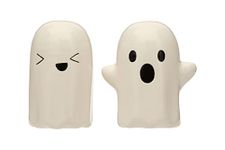 Pearhead Ghost Salt & Pepper Shakers, Pepper Shakers, Halloween Décor for The Kitchen, Must Have Fall Décor, Salt & Pepper Shaker for Halloween