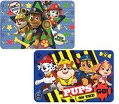 Set of 2 Paw Patrol table mats, place mats, painting underlay, kneading underlay, dining mat (multicoloured set 6)