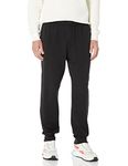 Hanes Originals Cotton Joggers, Jersey Sweatpants for Men with Pockets, 30" Inseam, Black, Medium