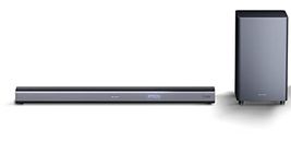 SHARP HT-SBW460 3.1 Soundbar, 440W Dolby Atmos Soundbar with Subwoofer for TV with Wireless Bluetooth, Surround Sound, 4K Pass-Through, Aux, HDMI ARC /CEC & USB Playback, Table Top Sound Bar -Black