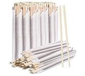 50 Pairs Wooden Chopsticks | Chopstick | Sturdy Smooth Finish Chop Sticks | Individually Wrapped Wooden Chopsticks Disposable