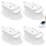 New Brush Refills for OXO New Good Grips Soap Dispensing Dish Brush - 4 Pack Dish Brush Cleaning Soap Dispensing Head Replacement for Scrubber