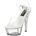 Pleaser Women's Kiss-208 Ankle-Stra