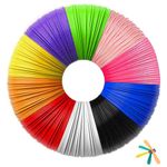 3D Pen Filament Refill PLA 1.75mm, 10 Colors, 16.4 Feet Per Color, Total 164 Feet, 3D Pen Accessories for Kids, 3D Art Drawing Pen Filament Compatible with Most 3D Printing Pens