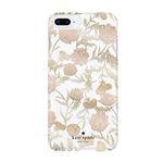 Kate Spade New York Cell Phone Case for iPhone 8 Plus/7 Plus/6 Plus/6s Plus - Multi Blossom Pink/Gold with Gems