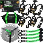 Rhino USA Car Tie Down Straps with 
